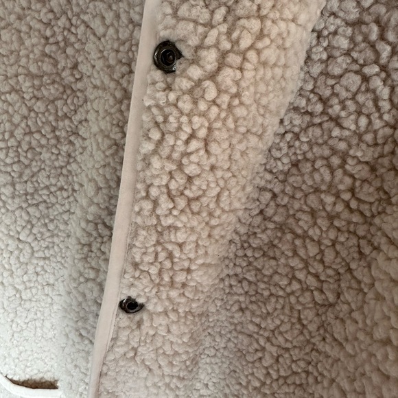 Cream Teddy Reversible Jacket - Picture 3 of 5